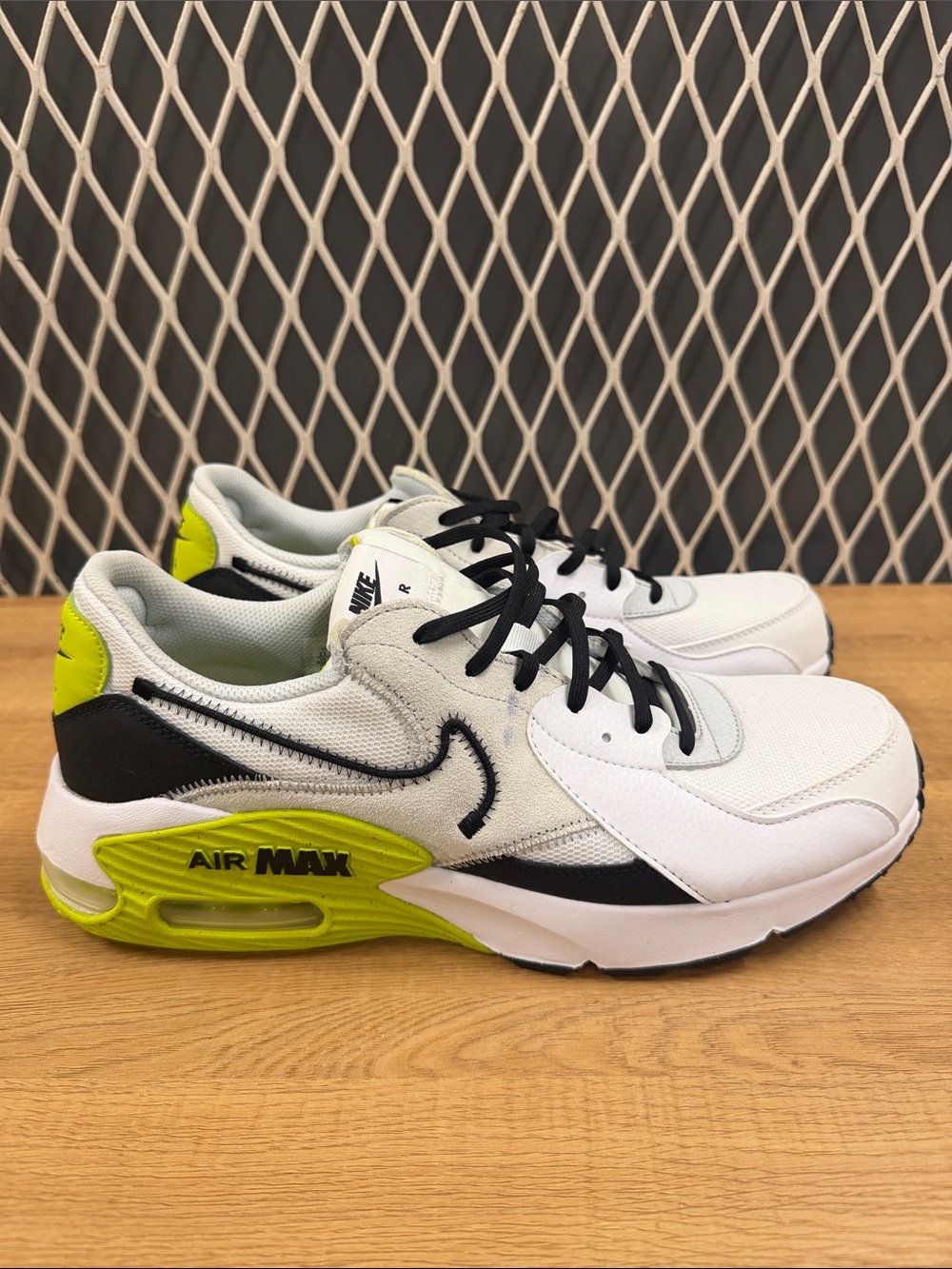 Nike Men’s White, Black & Volt Air Max Sneakers